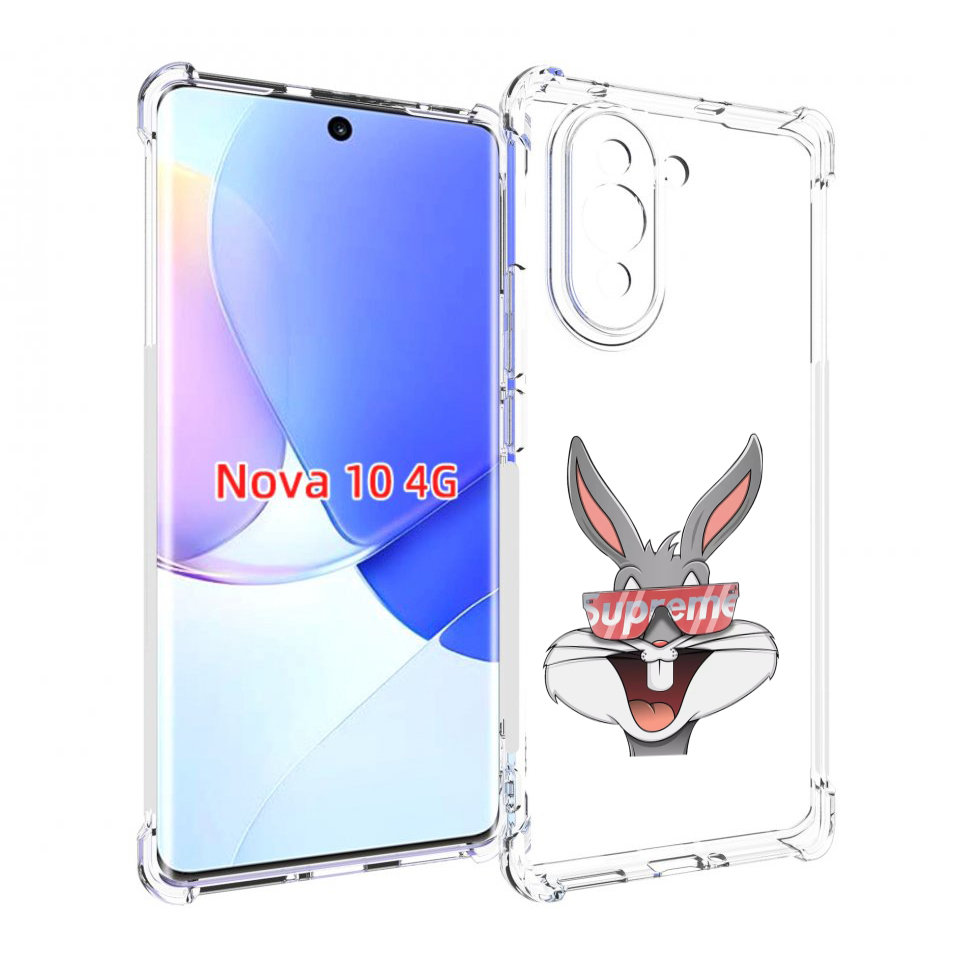 

Чехол MyPads крутой-заяц для Huawei Nova 10, Прозрачный, Tocco