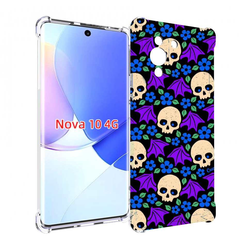 Чехол MyPads крылатые черепа для Huawei Nova 10