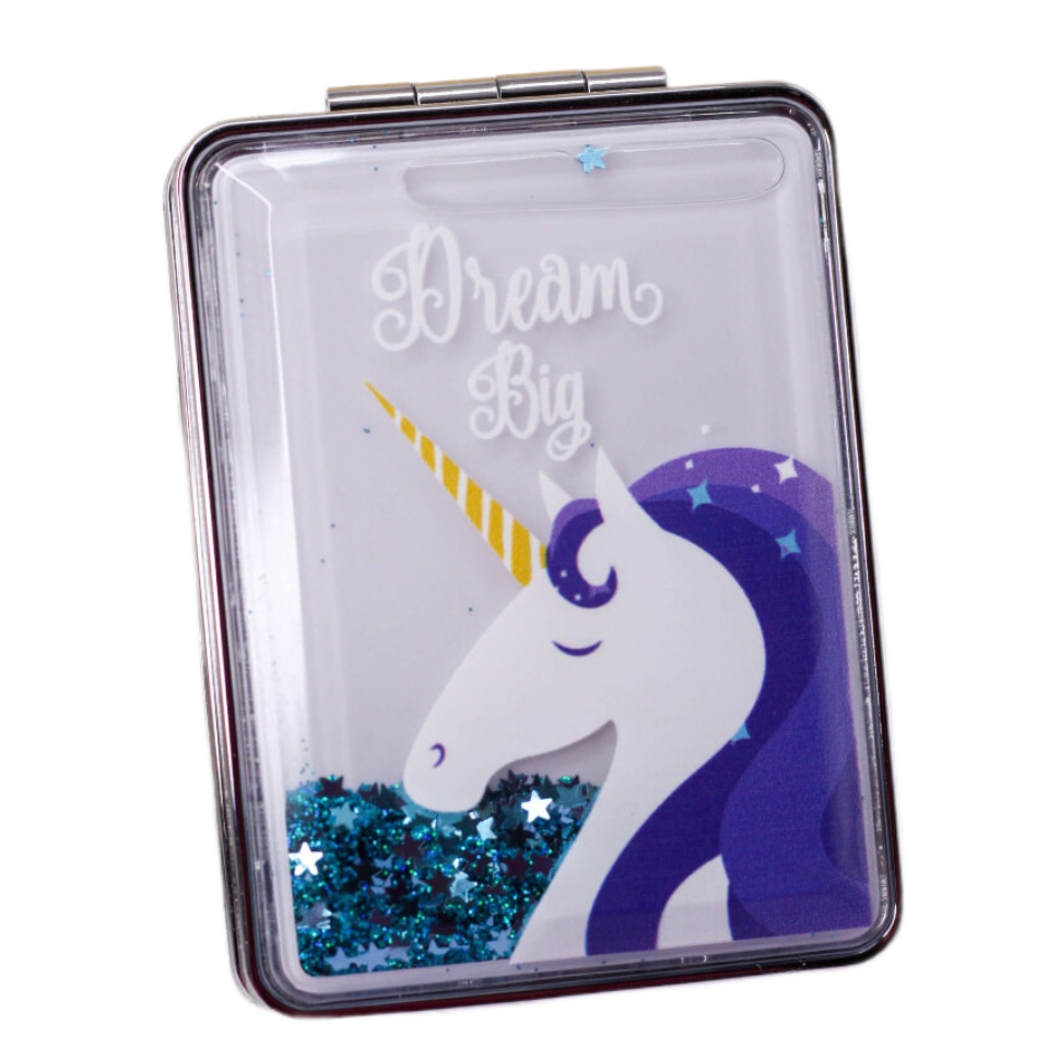 Зеркало Sparkles unicorn синий душевой шланг zein z04pb 150 см с пластиковой конусообразной гайкой пвх синий