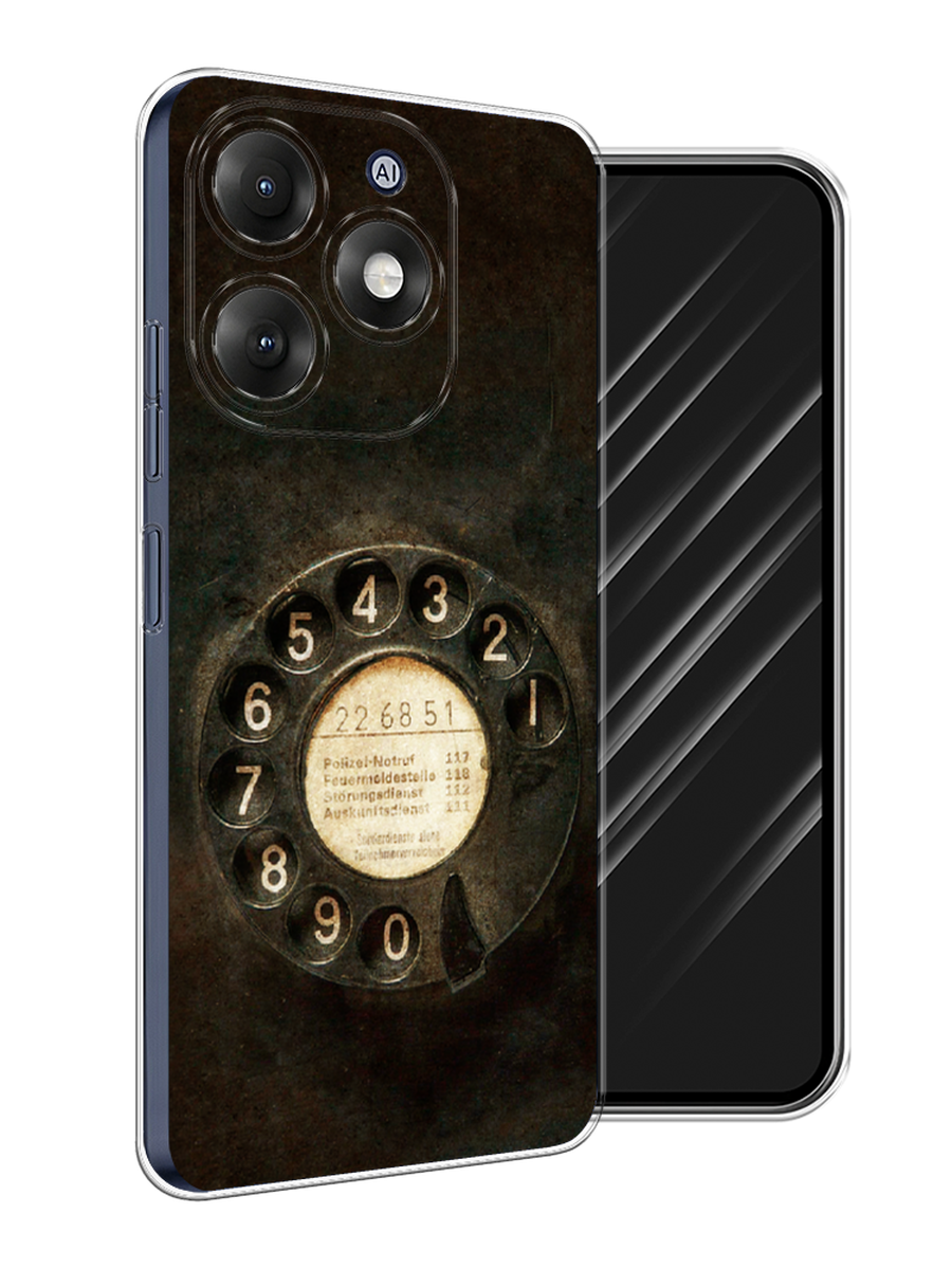 

Чехол Awog на Itel A70 "Старинный телефон", Коричневый;бежевый;черный, 3201750-1