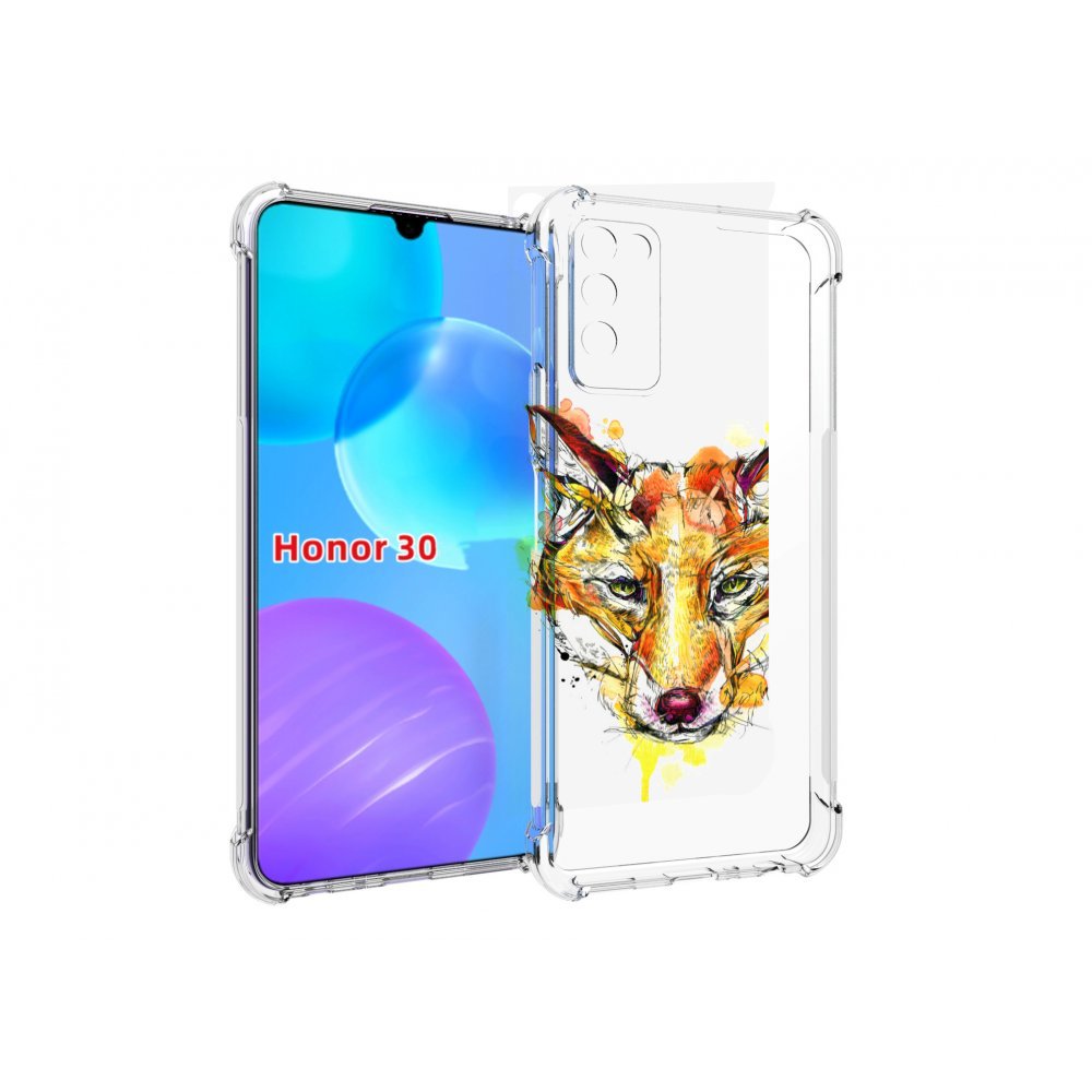 

Чехол MyPads Акварельная лиса для Huawei Honor 30 Lite, Tocco