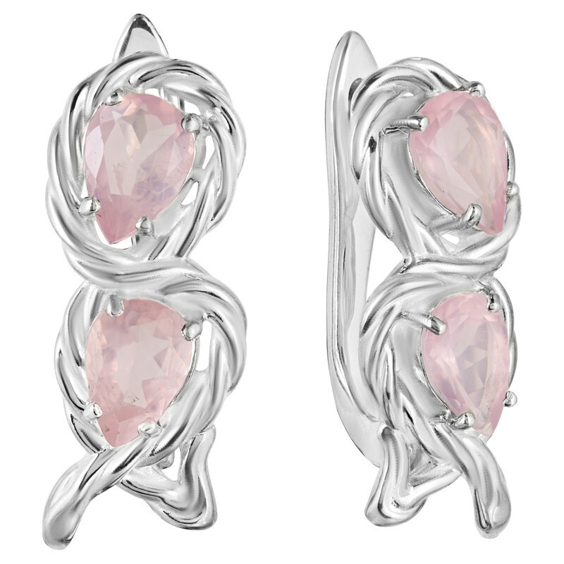 

Серьги из серебра с кварцем LAZURIT-ONLINE 8154WR, 8154WR