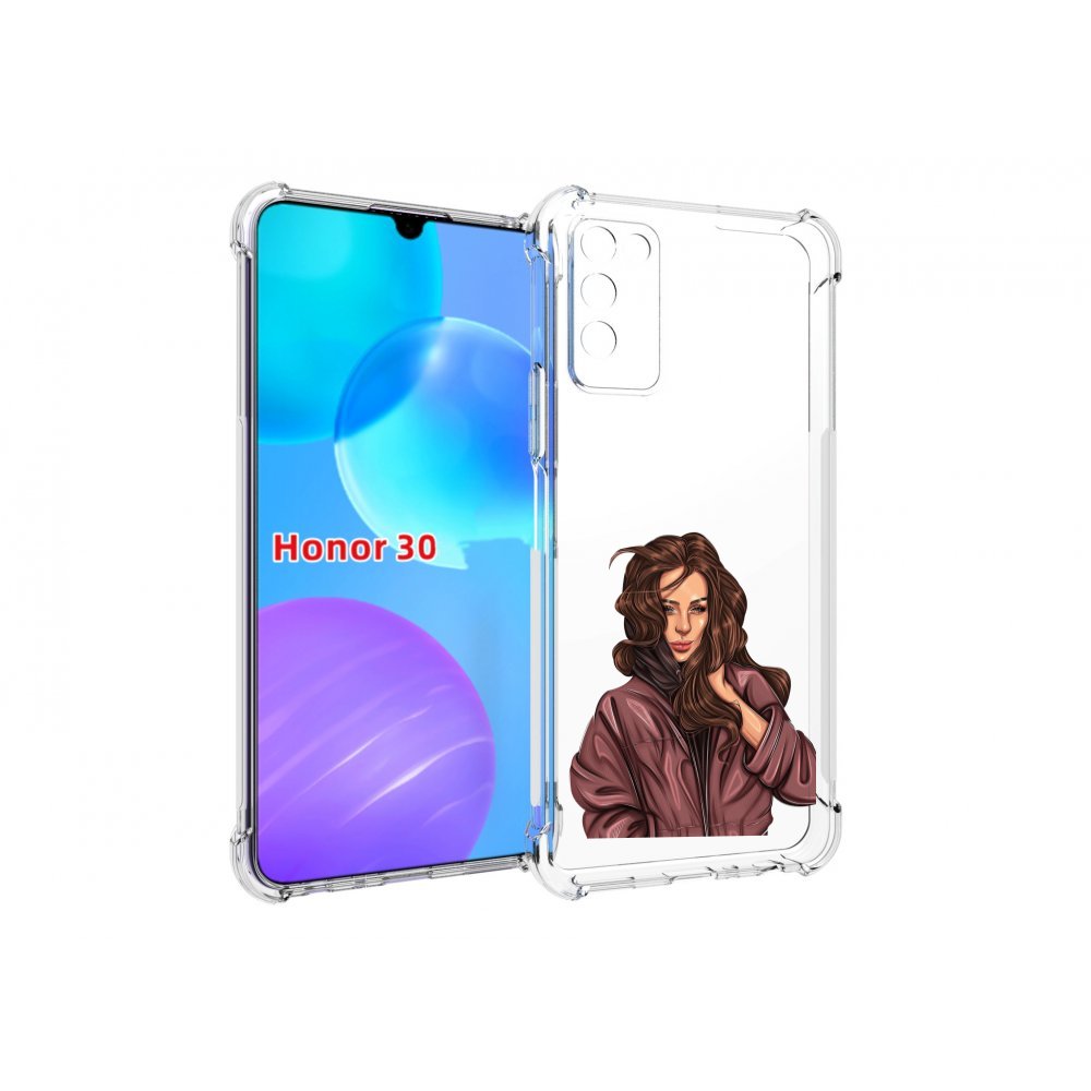 

Чехол MyPads Арт-рисунок-девушки для Huawei Honor 30 Lite, Tocco