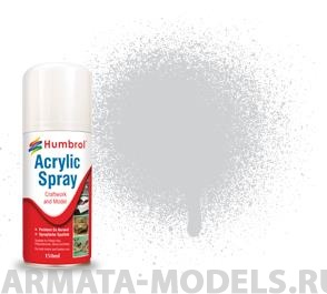 фото Ad6011 краска акриловая no 11 серебрянный - modellers spray 150 ml humbrol