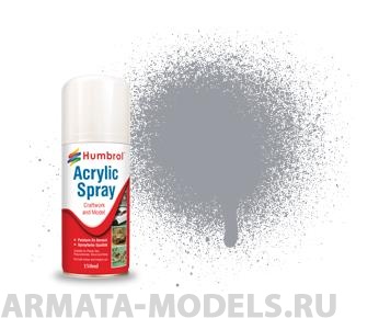 фото Ad6064 краска акриловая no 64 серый - modellers spray 150 ml humbrol