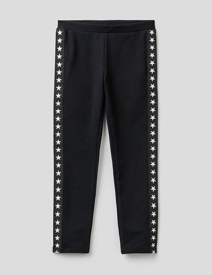 

Леггинсы для девочек Benetton цв. черный р.146, 21A_3T32I0474