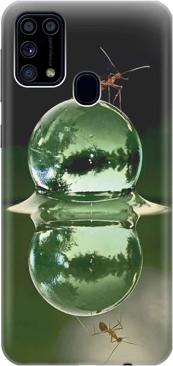 

Силиконовый чехол на Samsung Galaxy M31 с принтом "Жук на пузырьке", 2316