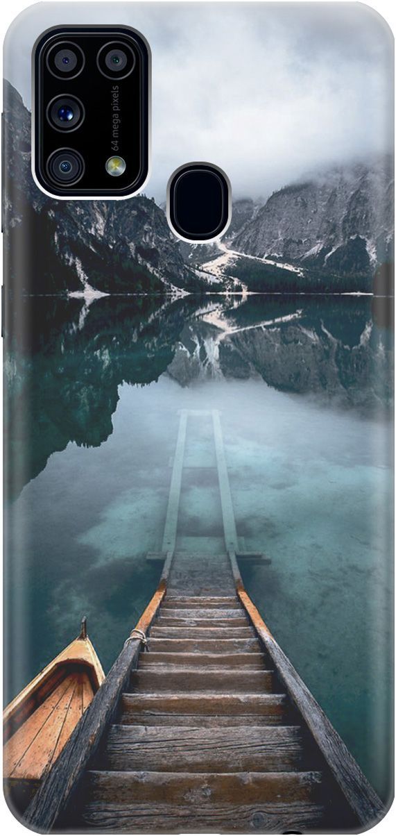 

Силиконовый чехол на Samsung Galaxy M31 с принтом "Горы, озеро, облака", Бирюзовый;зеленый, 2316