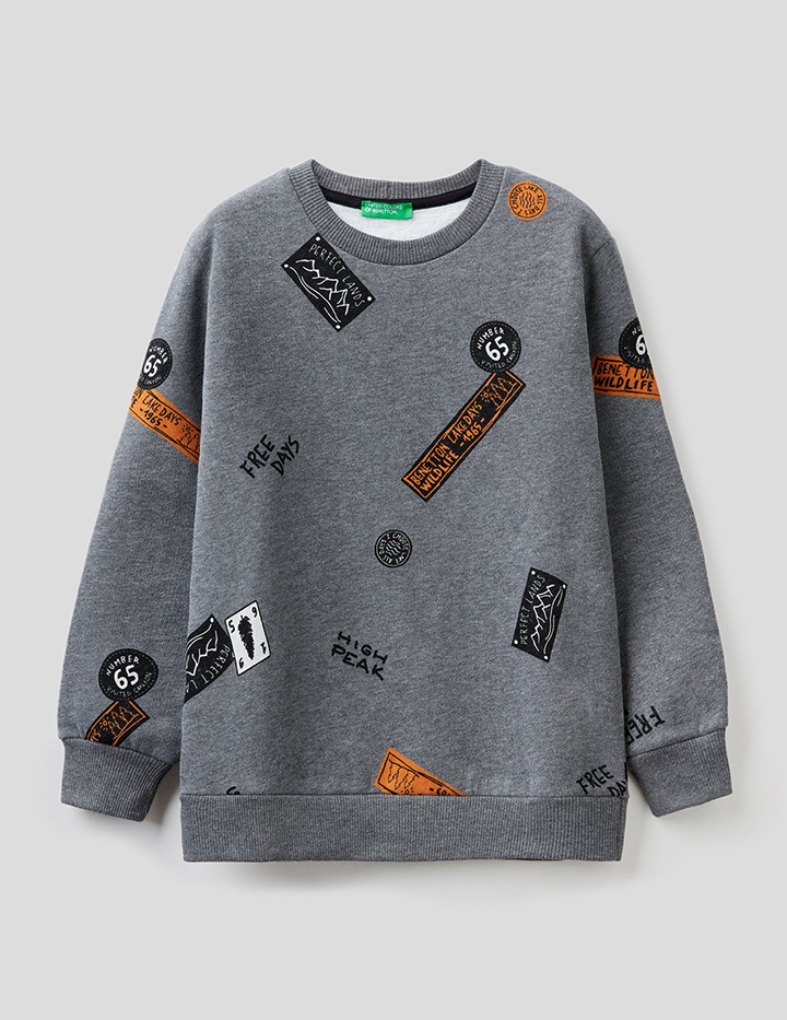 

Свитшот для мальчиков Benetton цв. разноцветный р.170, 21A_3TOYC15FA