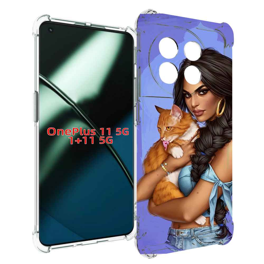 

Чехол MyPads девушка-красивая-с-синим-фоном женский для OnePlus 11, Прозрачный, Tocco