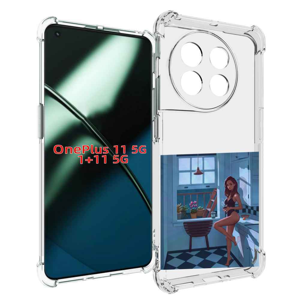 

Чехол MyPads девушка-на-кухне для OnePlus 11, Прозрачный, Tocco
