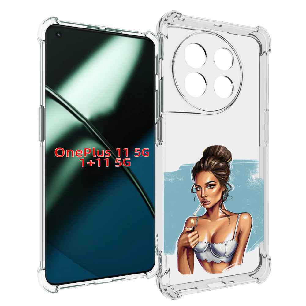 

Чехол MyPads девушка-с-зажигалкой для OnePlus 11, Прозрачный, Tocco