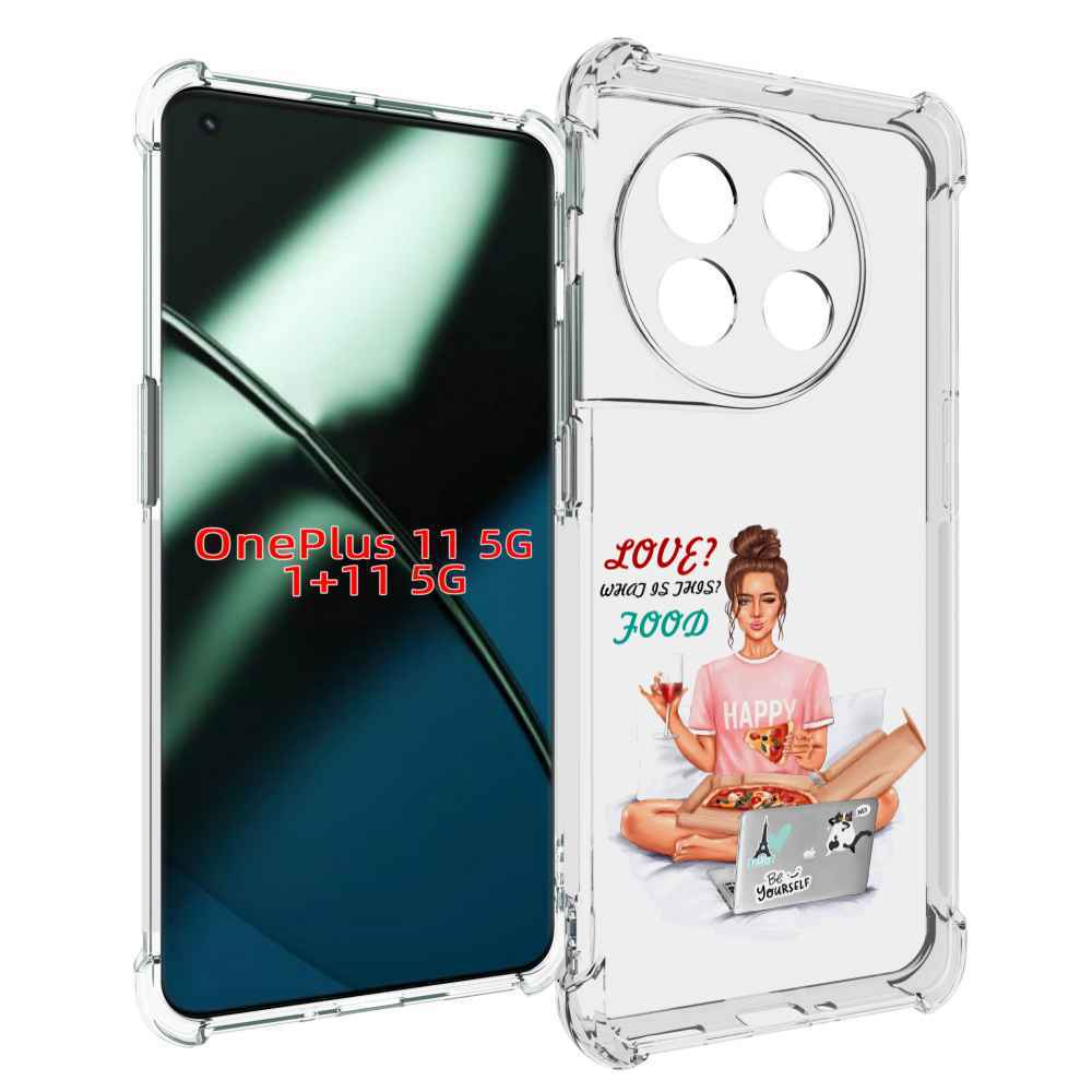 

Чехол MyPads девушка-с-ноутбуком женский для OnePlus 11, Прозрачный, Tocco