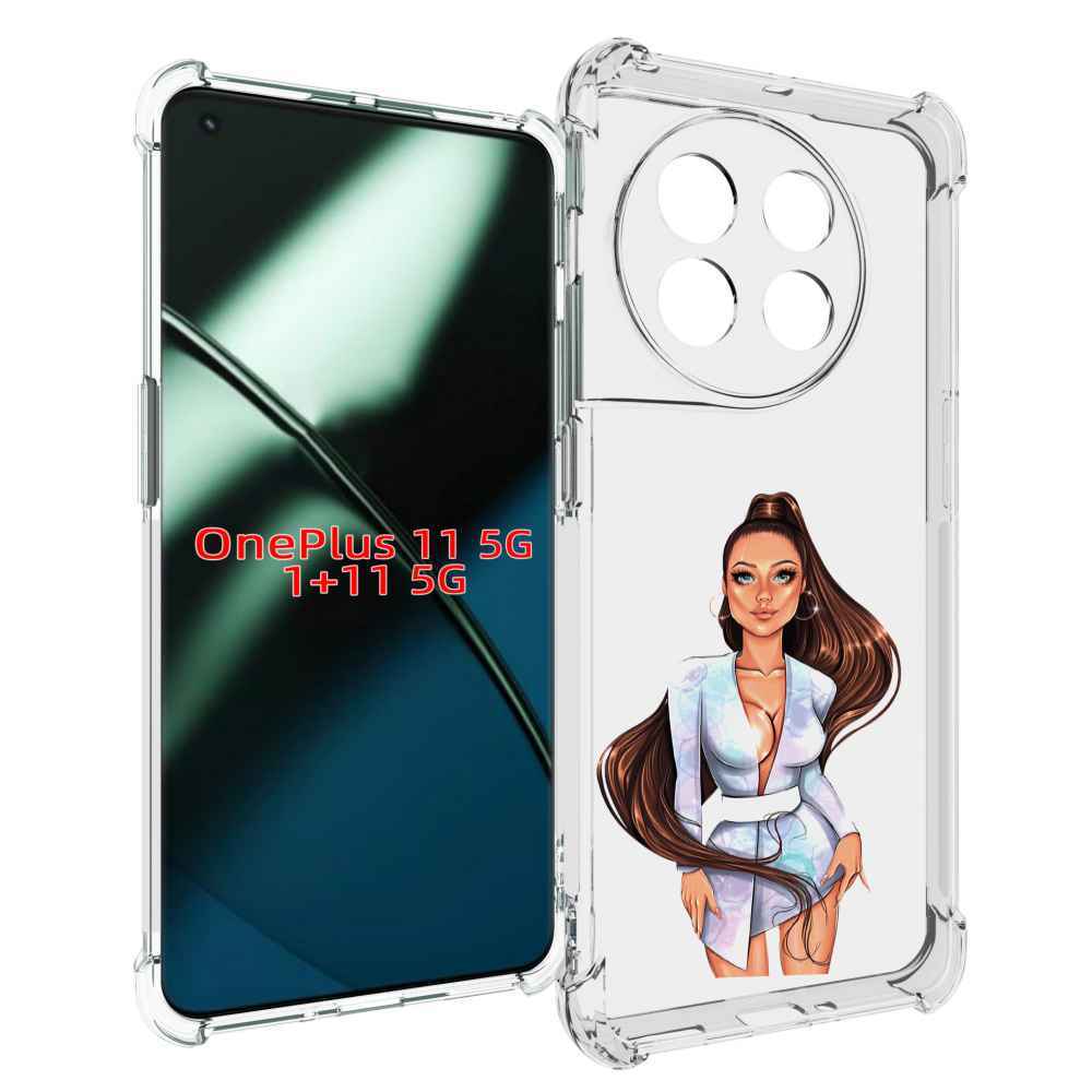 

Чехол MyPads девушка-с-очень-длинными-волосами женский для OnePlus 11, Прозрачный, Tocco