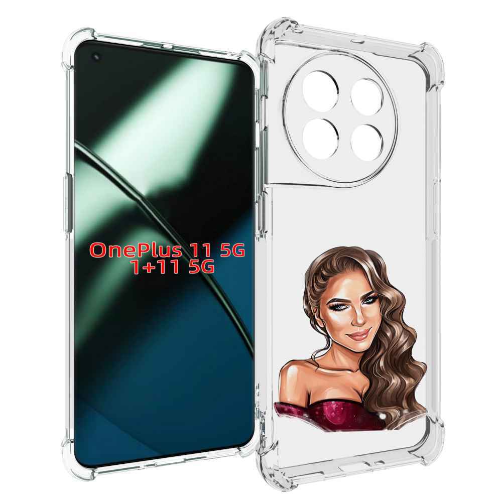 

Чехол MyPads девушка-с-улыбкой женский для OnePlus 11, Прозрачный, Tocco
