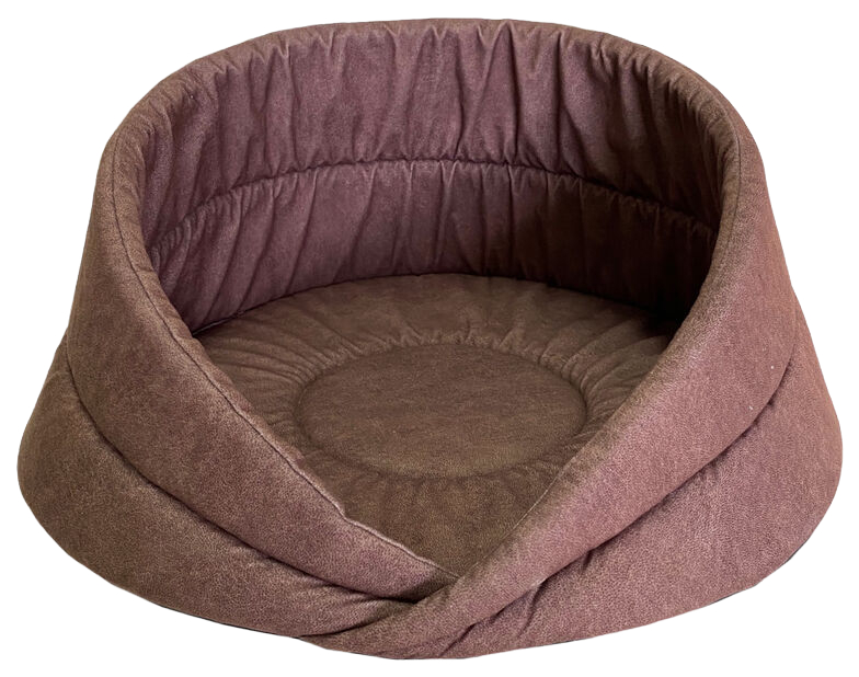 

Лежанка для животных HOMEPET Leather №2 Микровелюр, лежак, мокка, 55х55х27 см