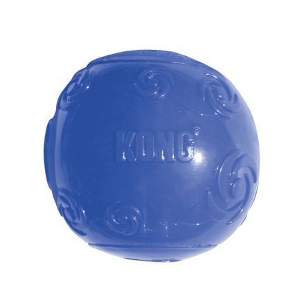фото Игрушка для собак kong squeezz, мяч хрустящий, с пищалкой, резина, l