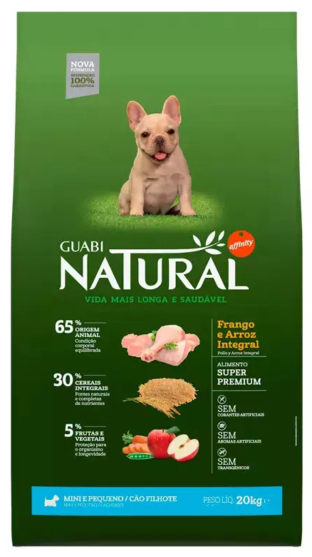 фото Сухой корм для щенков guabi natural с цыпленком и рисом, для мелких пород, 1 кг