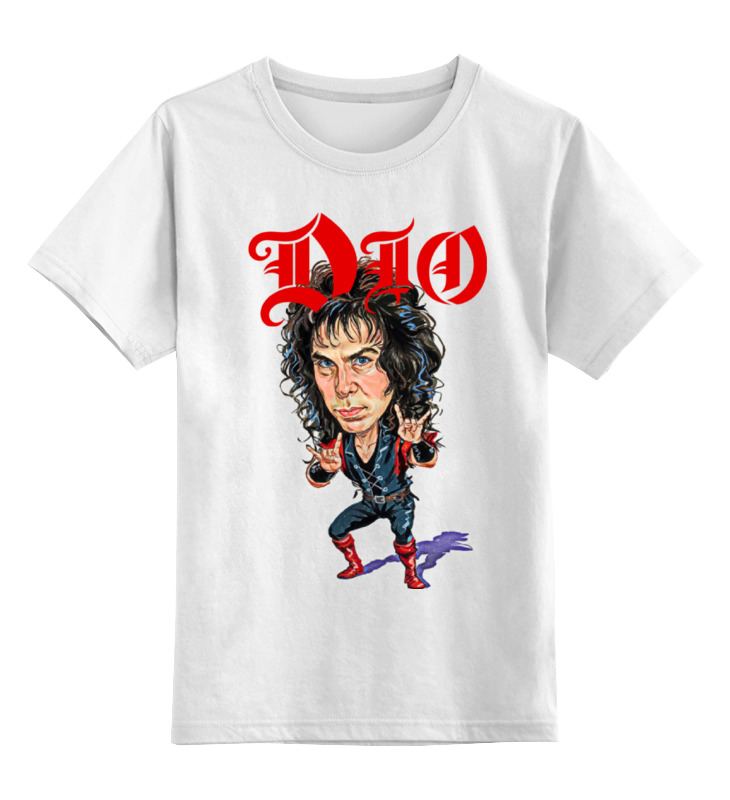 

Футболка детская Printio Ronnie james dio цв. белый р. 128, Ronnie james dio