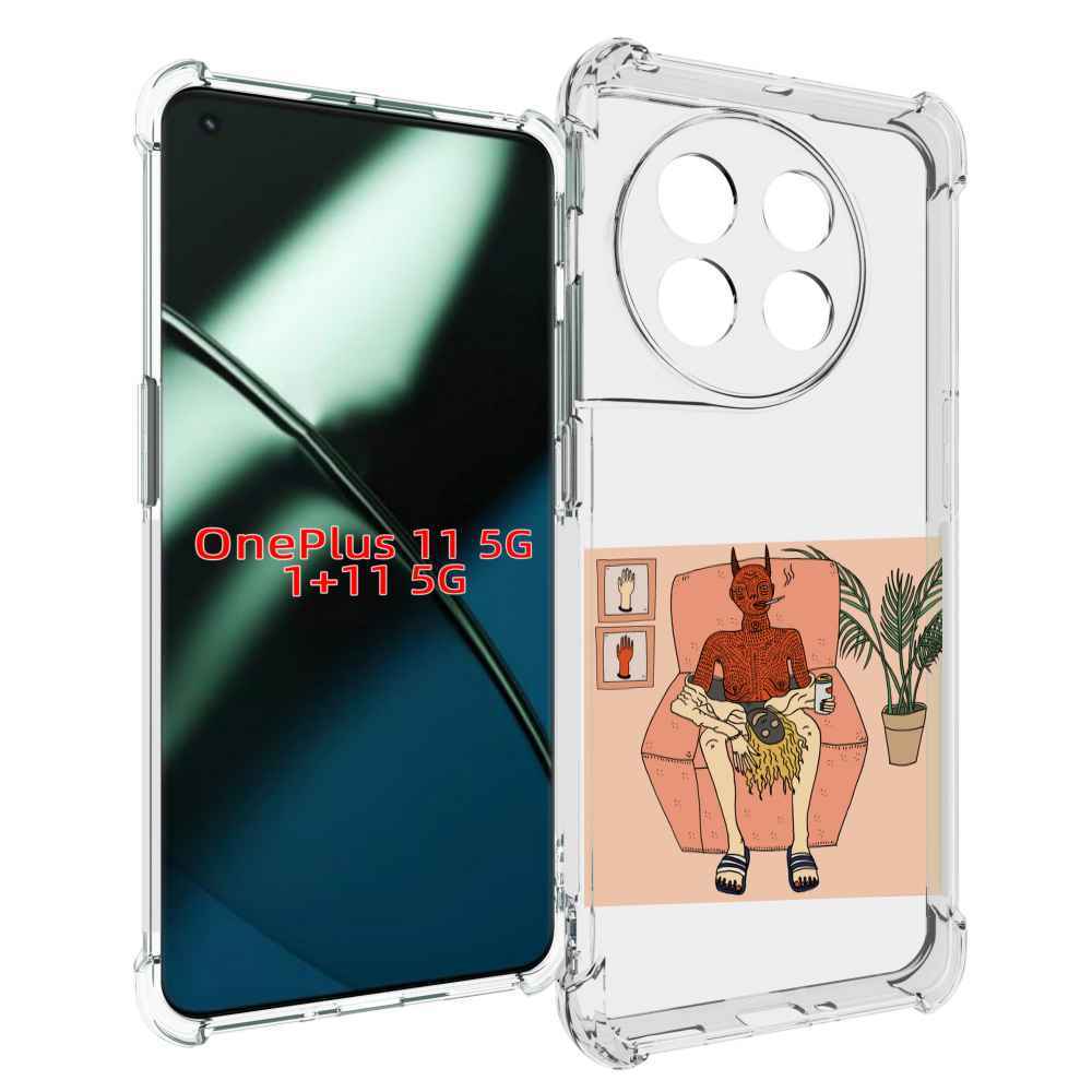 

Чехол MyPads девушка-сняла-кожу для OnePlus 11, Прозрачный, Tocco