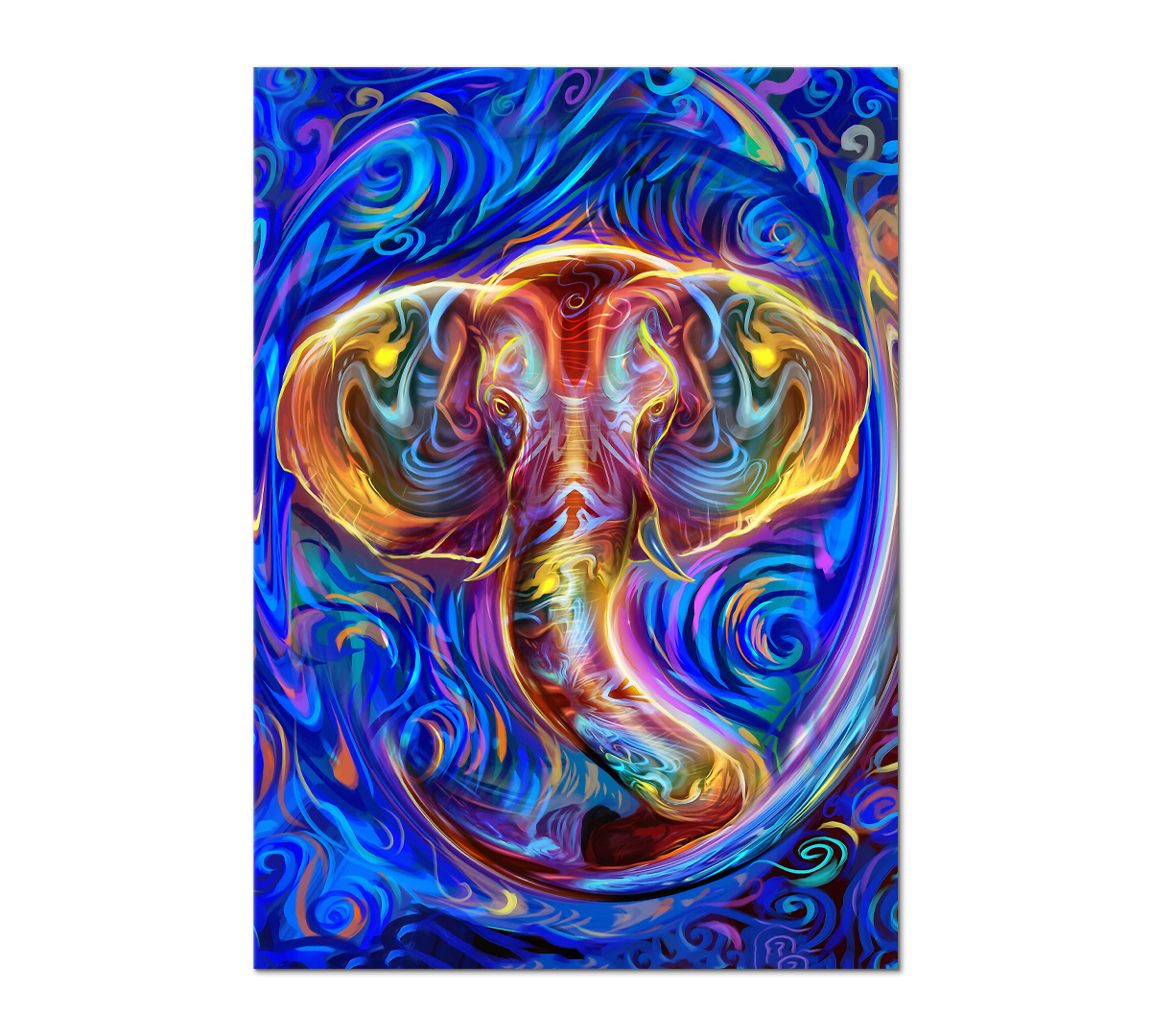 

Картина интерьерная на холсте Poly Print Art Эфемерный слон 60х40 см.