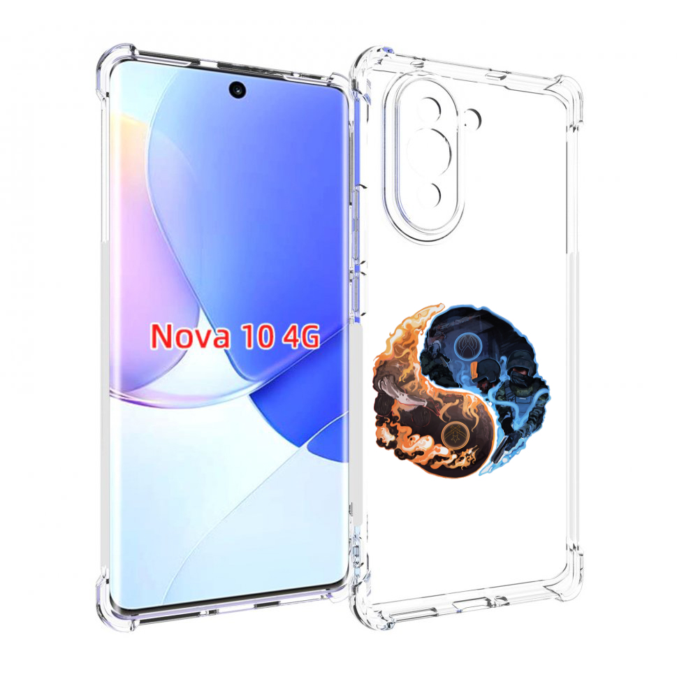 

Чехол MyPads кс-го-инь-янь для Huawei Nova 10, Прозрачный, Tocco