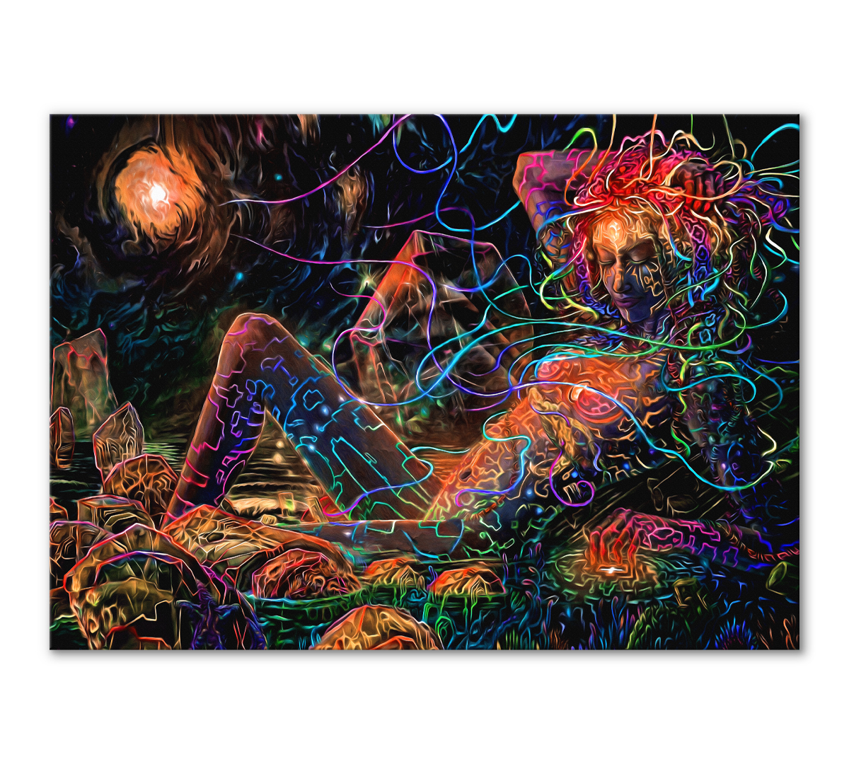 

Картина интерьерная на холсте Poly Print Art Аура 40х60 см.