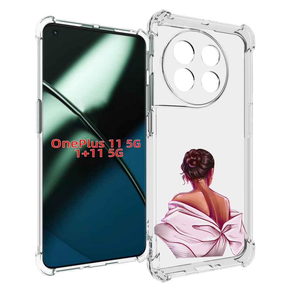 

Чехол MyPads девушка-со-спины женский для OnePlus 11, Прозрачный, Tocco