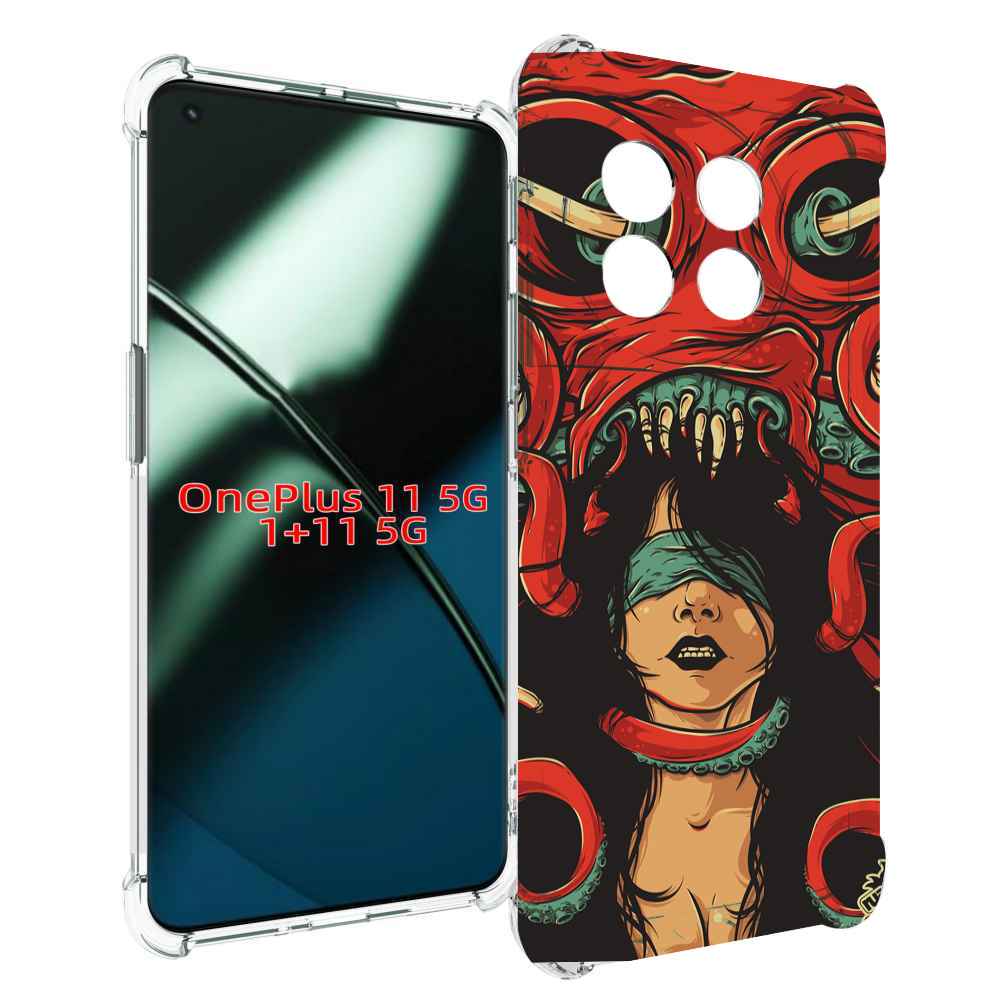

Чехол MyPads девушку-съедает-осьминог для OnePlus 11, Прозрачный, Tocco