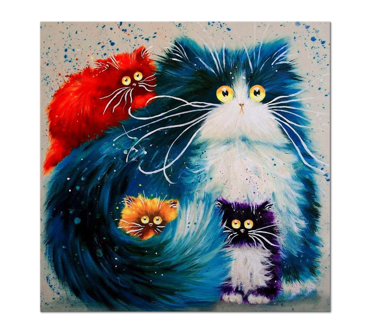 

Картина интерьерная на холсте Poly Print Art Пополнение 30х30 см.