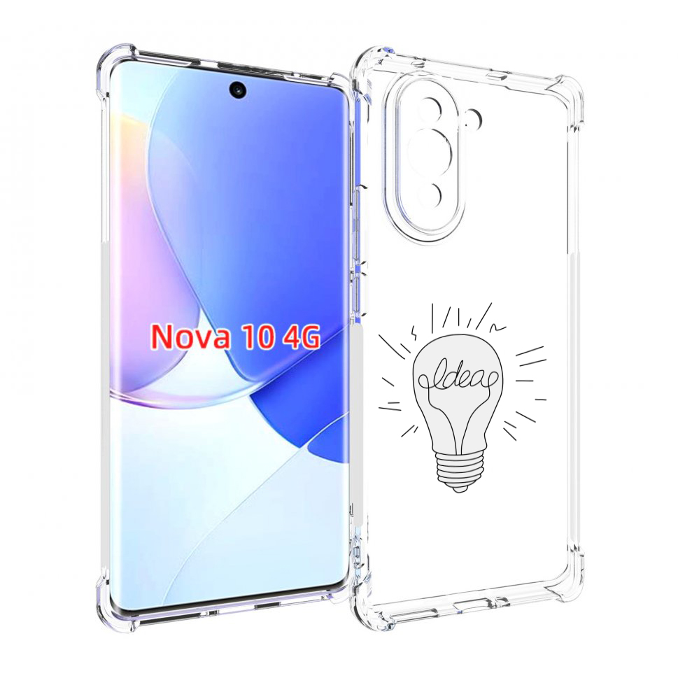 Чехол MyPads лампочка-с-идеей для Huawei Nova 10