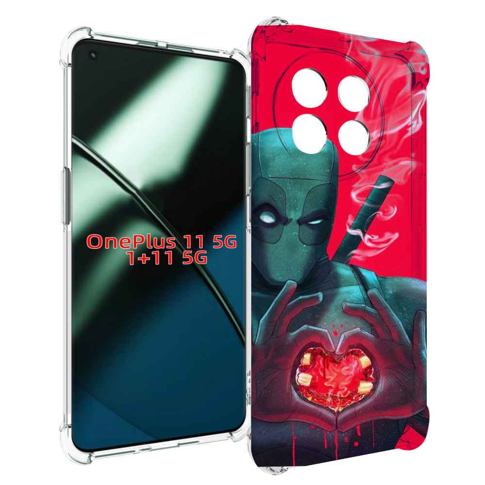 

Чехол MyPads дедпул-в-сердце для OnePlus 11, Прозрачный, Tocco
