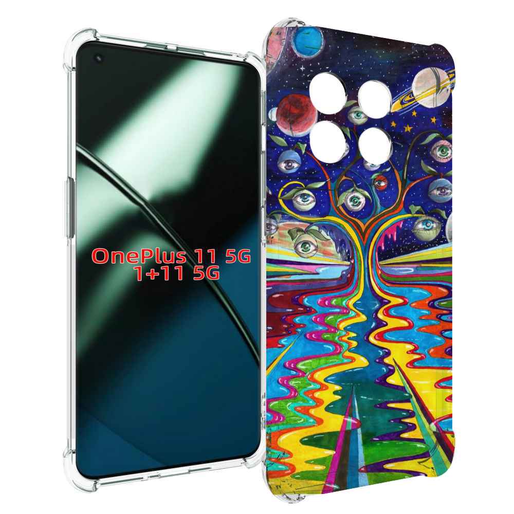 

Чехол MyPads дерево с глазами акварель для OnePlus 11, Прозрачный, Tocco