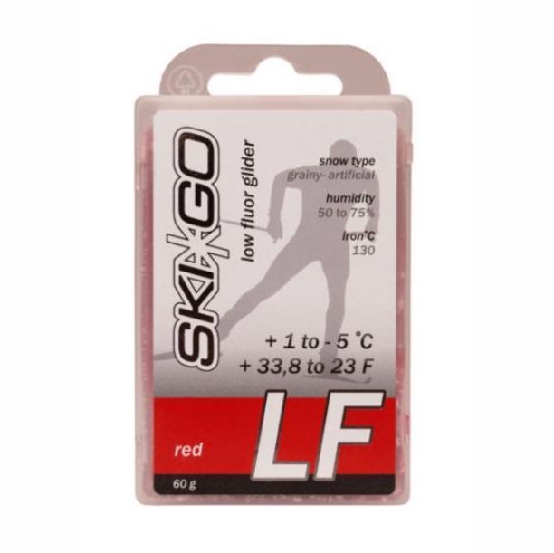 

Парафин SkiGo LF Red, +1/-5, 60 г, Красный