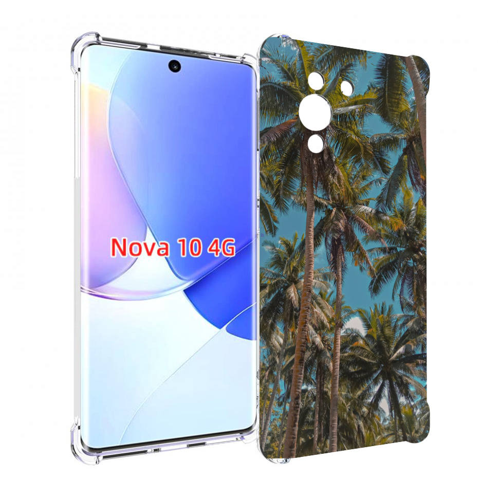 

Чехол MyPads летние пальмы для Huawei Nova 10, Прозрачный, Tocco