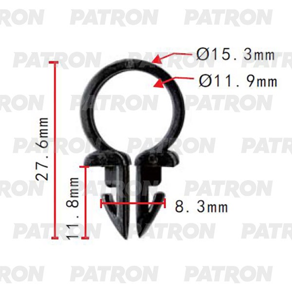 

PATRON P372039 Держатель пластмассовый Применяемость Держатель трубки, электропроводка