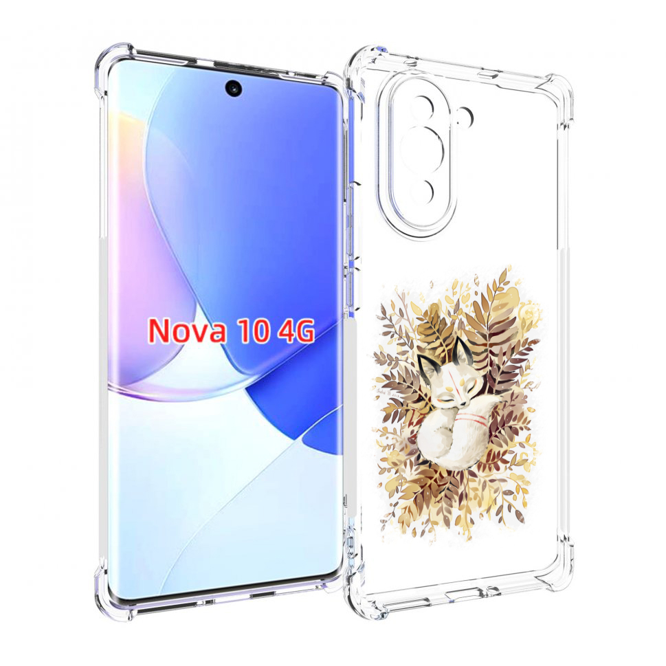 

Чехол MyPads лисенок в траве для Huawei Nova 10, Прозрачный, Tocco