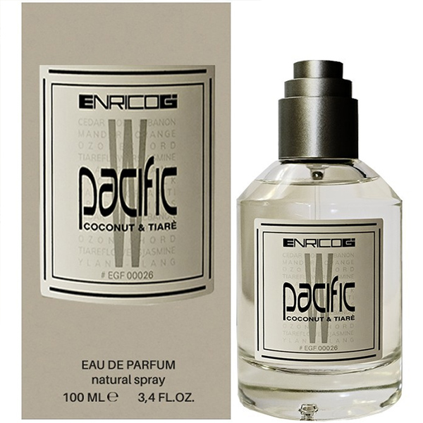 Парфюмерная вода Enrico Gi Pacific Coconut&Tiare Eau De Parfum, 100 мл футболка домашняя enrico coveri