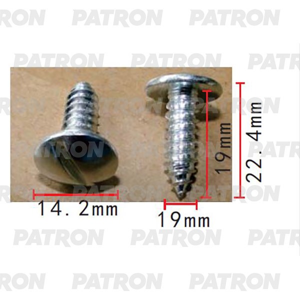 фото Саморез применяемость: саморез 6.2x22.4mm универсальный patron