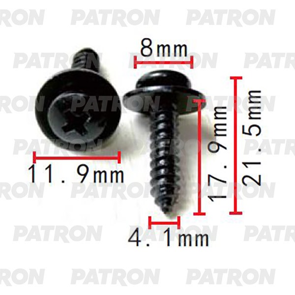 фото Саморез применяемость: саморез 4.1x21.5mm универсальный patron