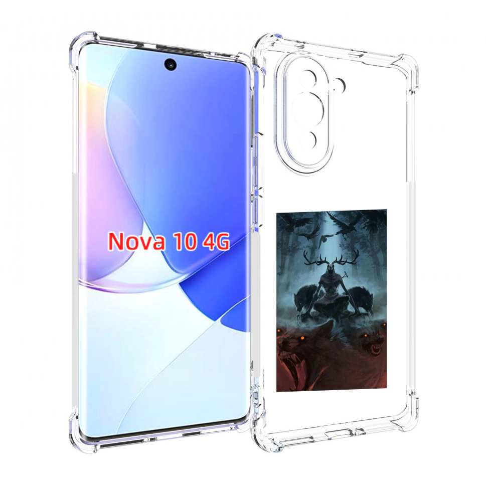 

Чехол MyPads лось демон для Huawei Nova 10, Прозрачный, Tocco