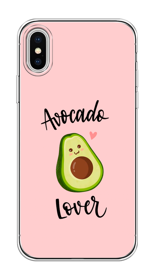 

Чехол на Apple iPhone X/XS "Avocado lover", Розовый;зеленый, 11850-6