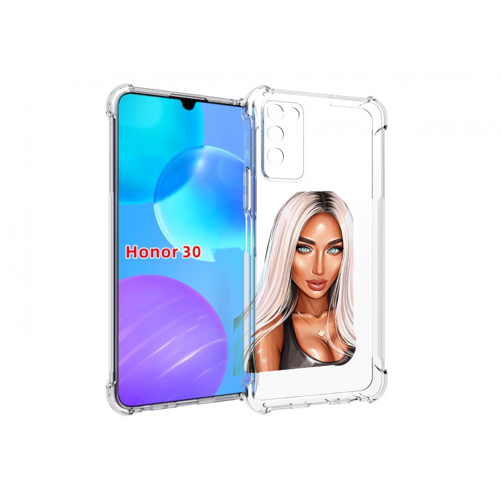 

Чехол MyPads Блондинка женский для Huawei Honor 30 Lite, Tocco