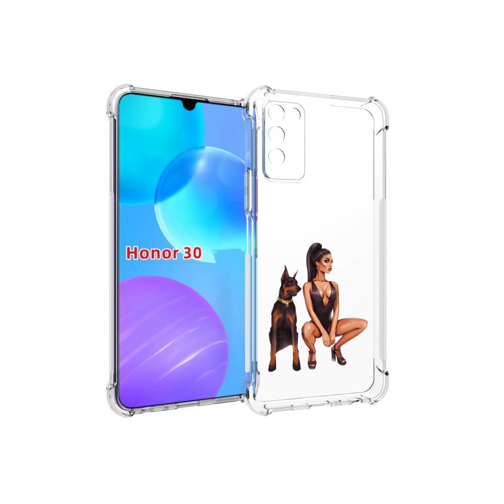 

Чехол MyPads Борзая-девушка для Huawei Honor 30 Lite, Tocco