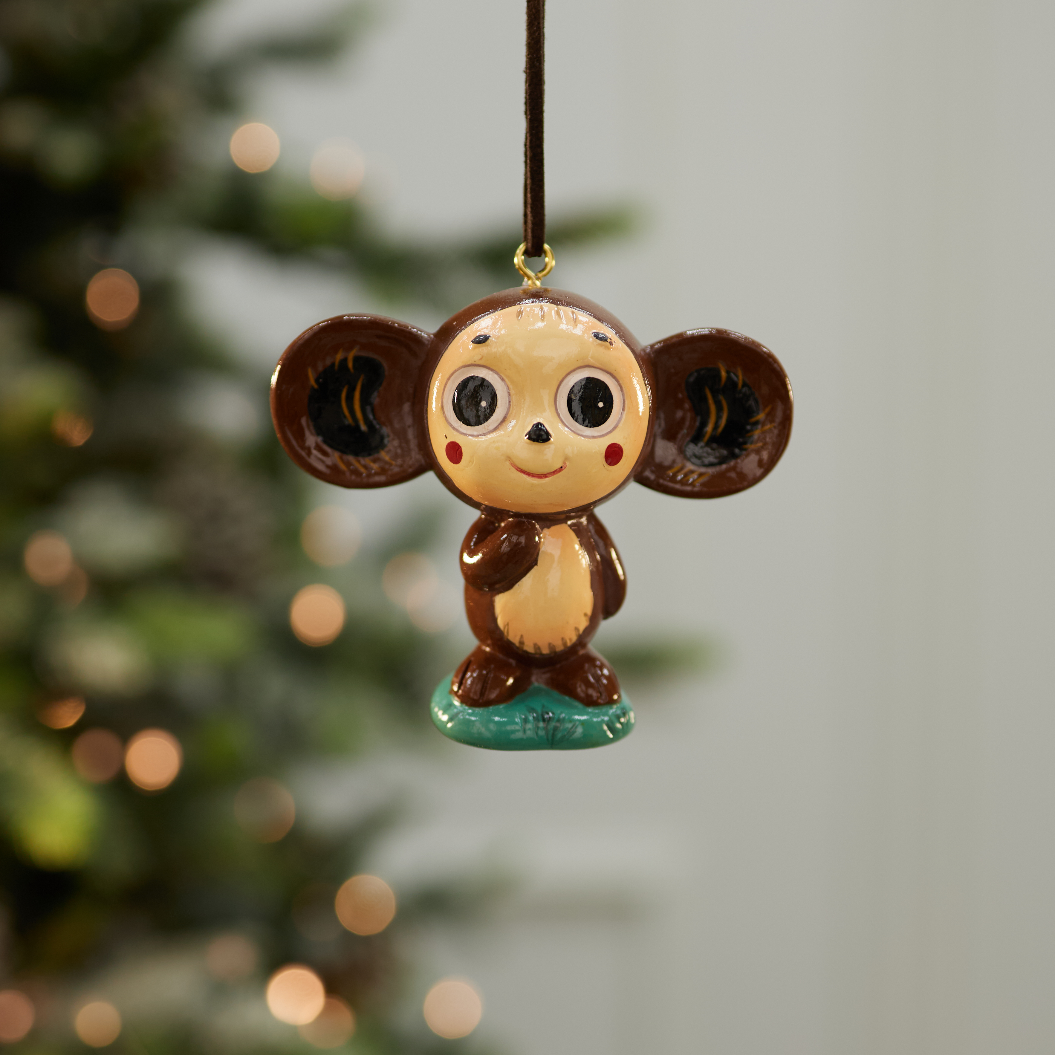 

Елочная игрушка Лавка чудес Ушастик C57-24002 1 штука, Коричневый, Животные