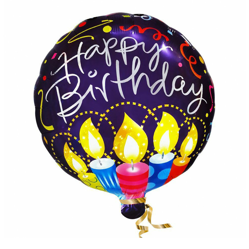 

Воздушный шар Fiolento Happy Birthday фольгированный