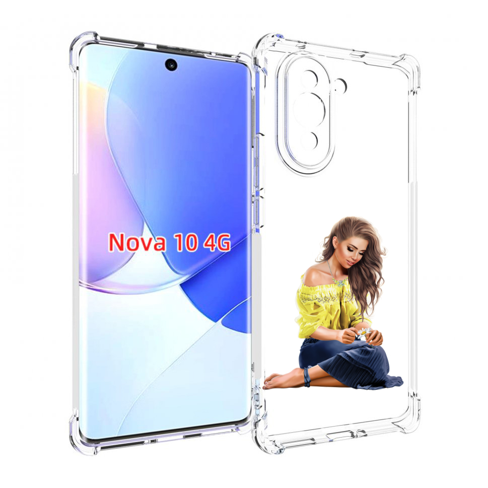 

Чехол MyPads миленькая-девочка женский для Huawei Nova 10, Прозрачный, Tocco