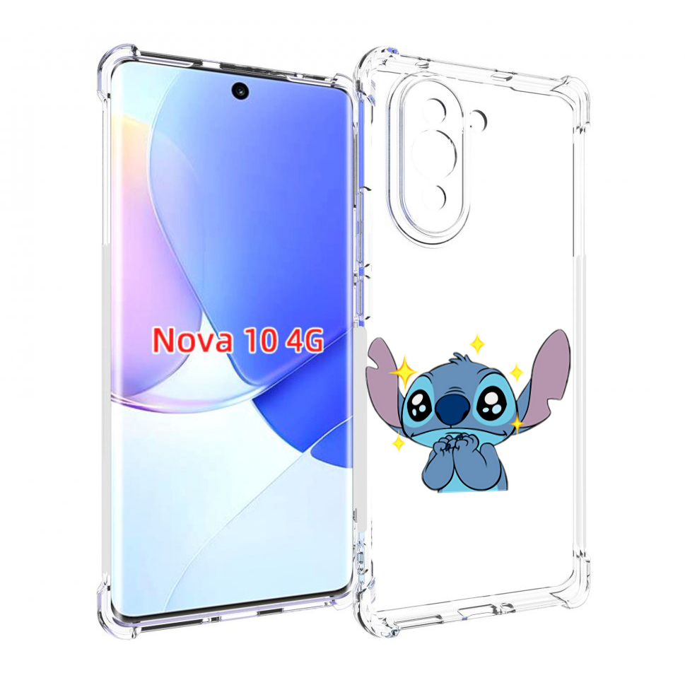 

Чехол MyPads милый-стич детский для Huawei Nova 10, Прозрачный, Tocco