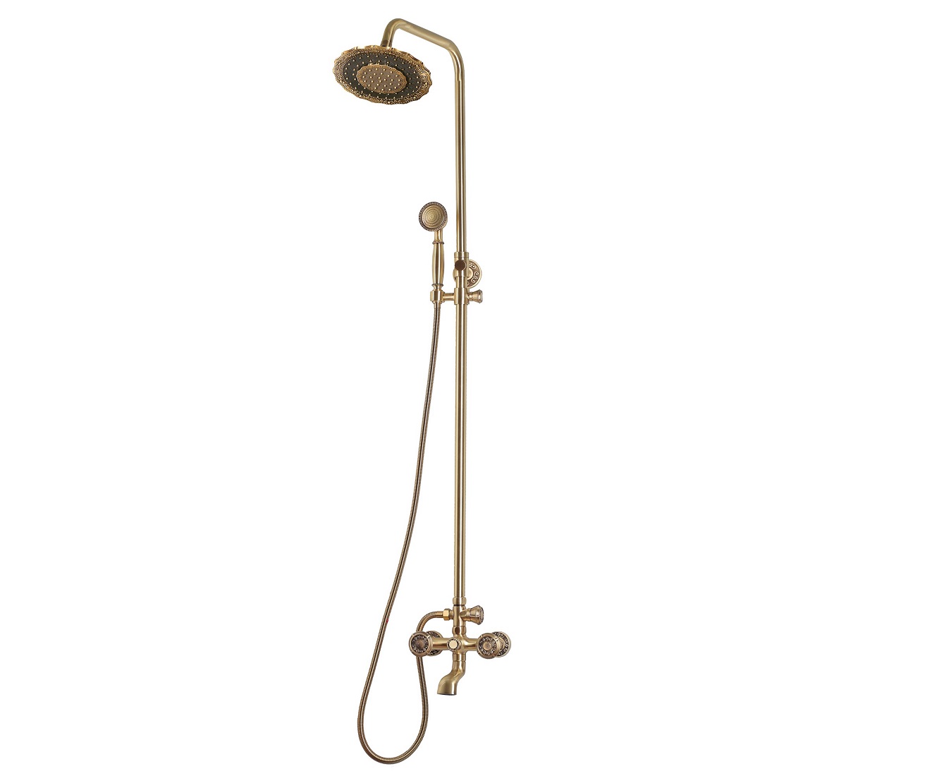

Душевой гарнитур Bronze de Luxe 10121DF, Золотистый, Bronze de Luxe 10121DF