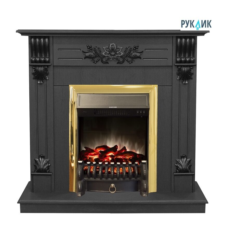 

Электрокамин Real Flame Ottawa DN c очагом Fobos S Lux Brass